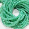 Best Quality - Clean Faceted Chrysoprase Faceted Beads Strand The length of Rondelles is 14 Inches and Size 5mm approx.